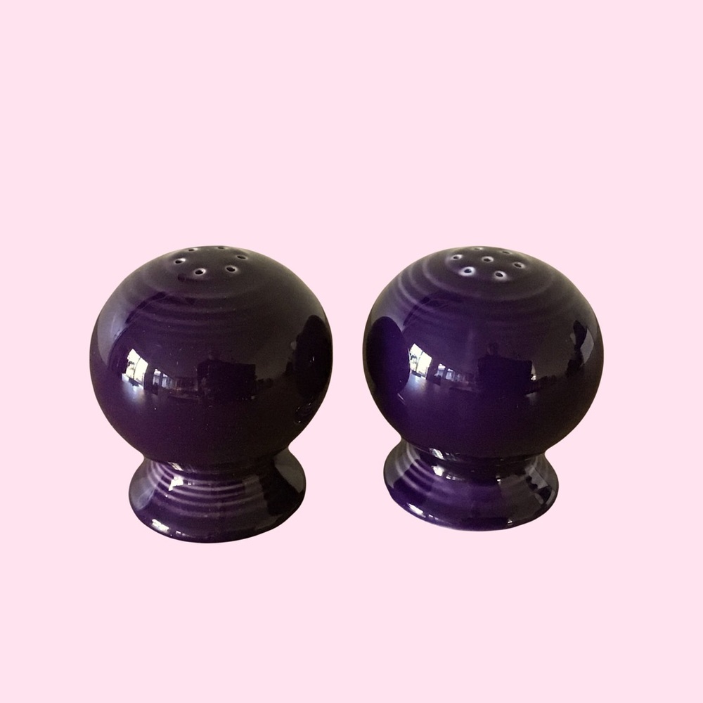 Fiesta Plum Salt & Pepper Shakers - Picture 1 of 7